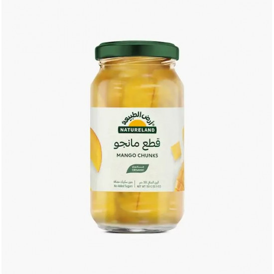 قطع مانجو عضوية 355جم خالي من الجلوتين ارض الطبيعة 