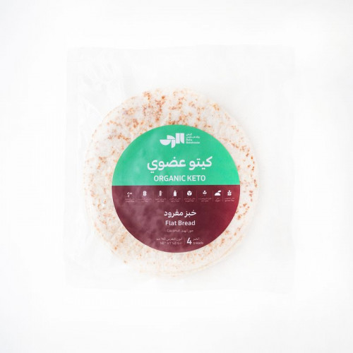 خبز كيتو مفرود عضوي - 4 خبزات خبز كيتو مفرود عضوي - 4 خبزات