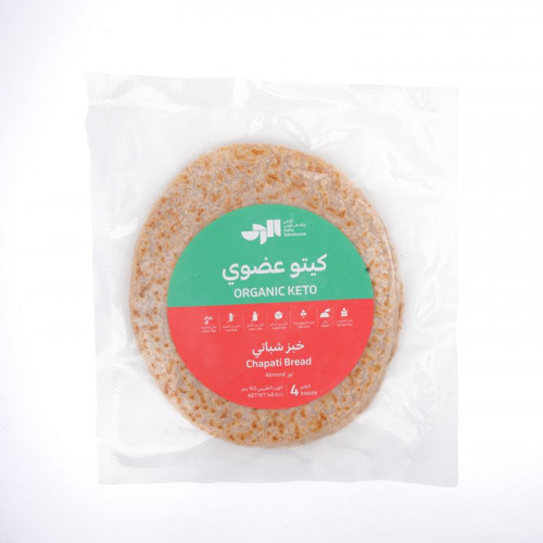 خبز كيتو شباتي عضوي - 4 خبزات خبز كيتو شباتي عضوي - 4 خبزات
