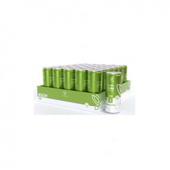 كولا صحية مشروب غازي تفاح اخضر 30 علبة × 250 مل هيلثي اند تيستي كولا صحية مشروب غازي تفاح اخضر 30 علبة × 250 مل هيلثي اند تيستي
