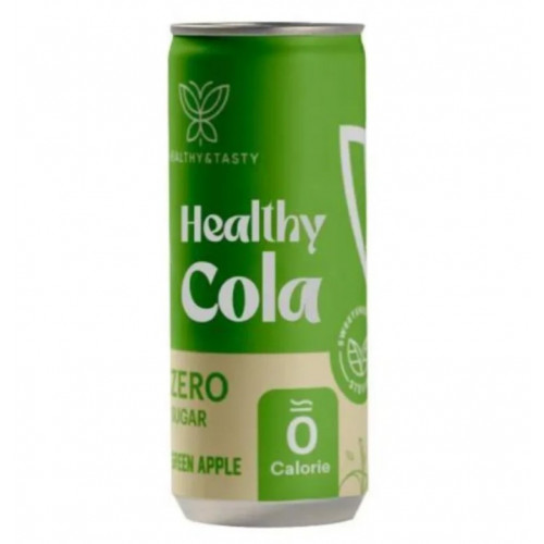 هيلثي كولا مشروب غازي تفاح اخضر 250مل هيلثي اند تيستي هيلثي كولا مشروب غازي تفاح اخضر 250مل هيلثي اند تيستي