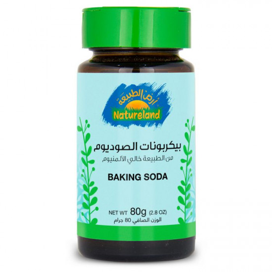 بيكربونات الصوديوم 80 جم خالي من الالمنيوم عضوي ارض الطبيعة بيكربونات الصوديوم 80 جم خالي من الالمنيوم عضوي ارض الطبيعة
