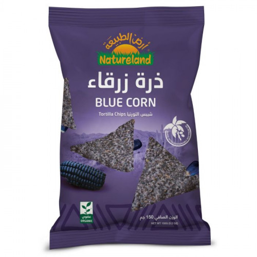 شيبس التورتيا ذرة ذرقاء 150جم عضوي ترض الطبيعة شيبس التورتيا ذرة ذرقاء 150جم عضوي ترض الطبيعة