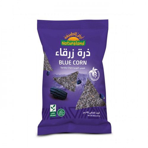 شيبس التورتيا - ذرة ذرقاء 45 جم عضوي شيبس التورتيا - ذرة ذرقاء 45 جم عضوي