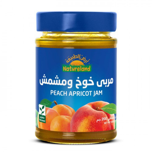 مربى خوخ ومشمش 200 جم عضوي ارض الطبيعة مربى خوخ ومشمش 200 جم عضوي ارض الطبيعة