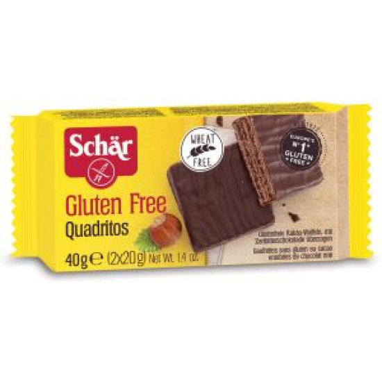 ويفر مغطى بالشوكولا الغامقة 40 جرام خالي من الجلوتين د.شار ويفر مغطى بالشوكولا الغامقة 40 جرام خالي من الجلوتين د.شار