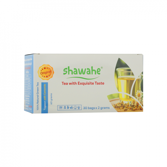توقايين بالبابونج شاي اخضر طبيعي 60غ,30كيس توقايين بالبابونج شاي اخضر طبيعي 60غ,30كيس