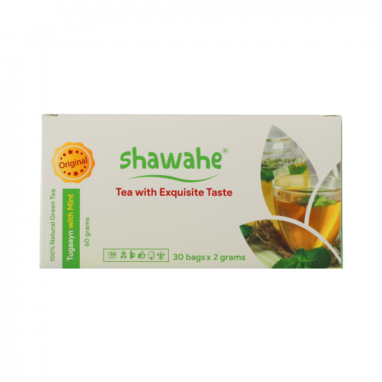 توقايين بالنعناع شاي اخضر طبيعي 60غ,30كيس توقايين بالنعناع شاي اخضر طبيعي 60غ,30كيس