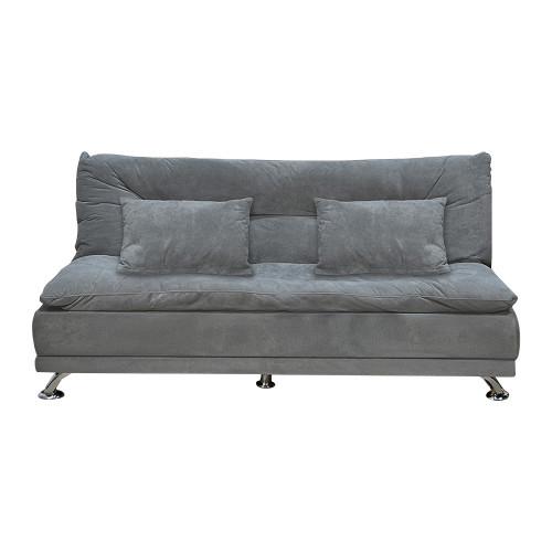 كنبة قابلة للتعديل إلى سرير رمادي غامق