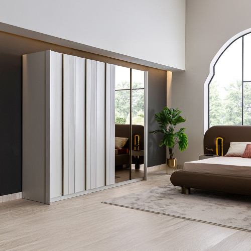 غرفة نوم فاخرة مودرن بتصميم راقٍ تركي