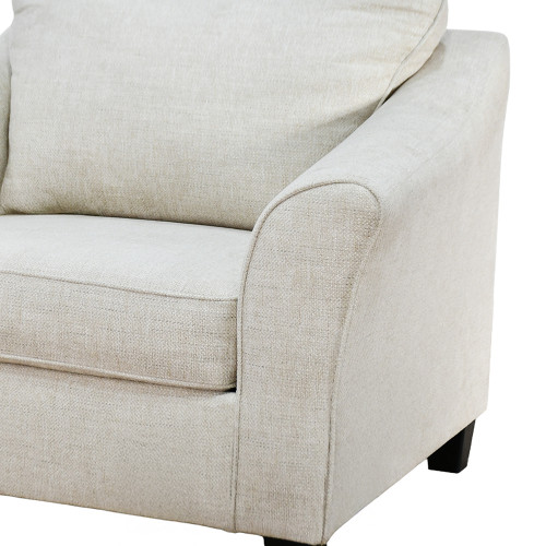 كرسي استقبال فاخر قماشبي بأرجل خشبية