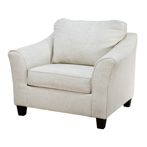 كرسي استقبال فاخر قماشبي بأرجل خشبية