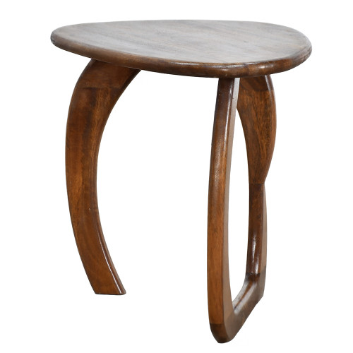 طاولة قهوة خشب مودرن بني 