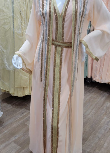 جلابية شيفون مغربي ✨ (عدة الوان )