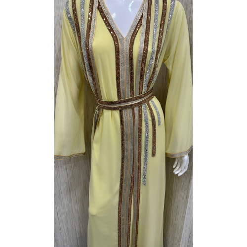 جلابية شيفون مغربي ✨ (عدة الوان ) جلابية شيفون مغربي ✨ (عدة الوان )