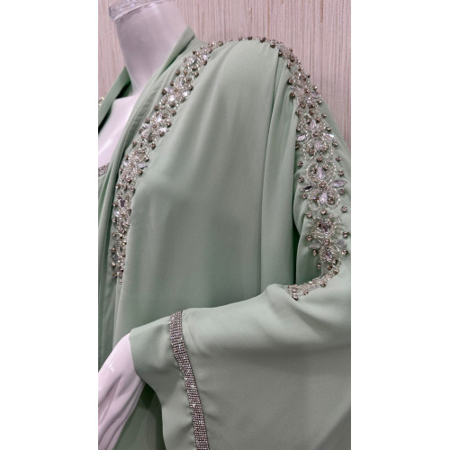 جلابية قطعتين تطريز يدوي✨ 