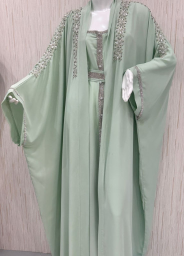 جلابية قطعتين تطريز يدوي✨ جلابية قطعتين تطريز يدوي✨